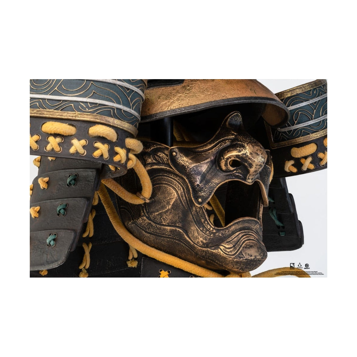 PureArts - 1:1 Scale Replica - Assassin's Creed Shadows - Réplique du Casque de Yasuke 63cm - flash vidéo