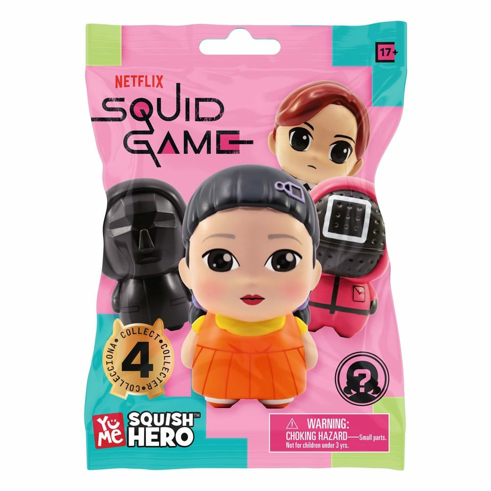 YuMe Squish Hero Blind Box - Display de figurines anti-stress Squid Game (12 unités)