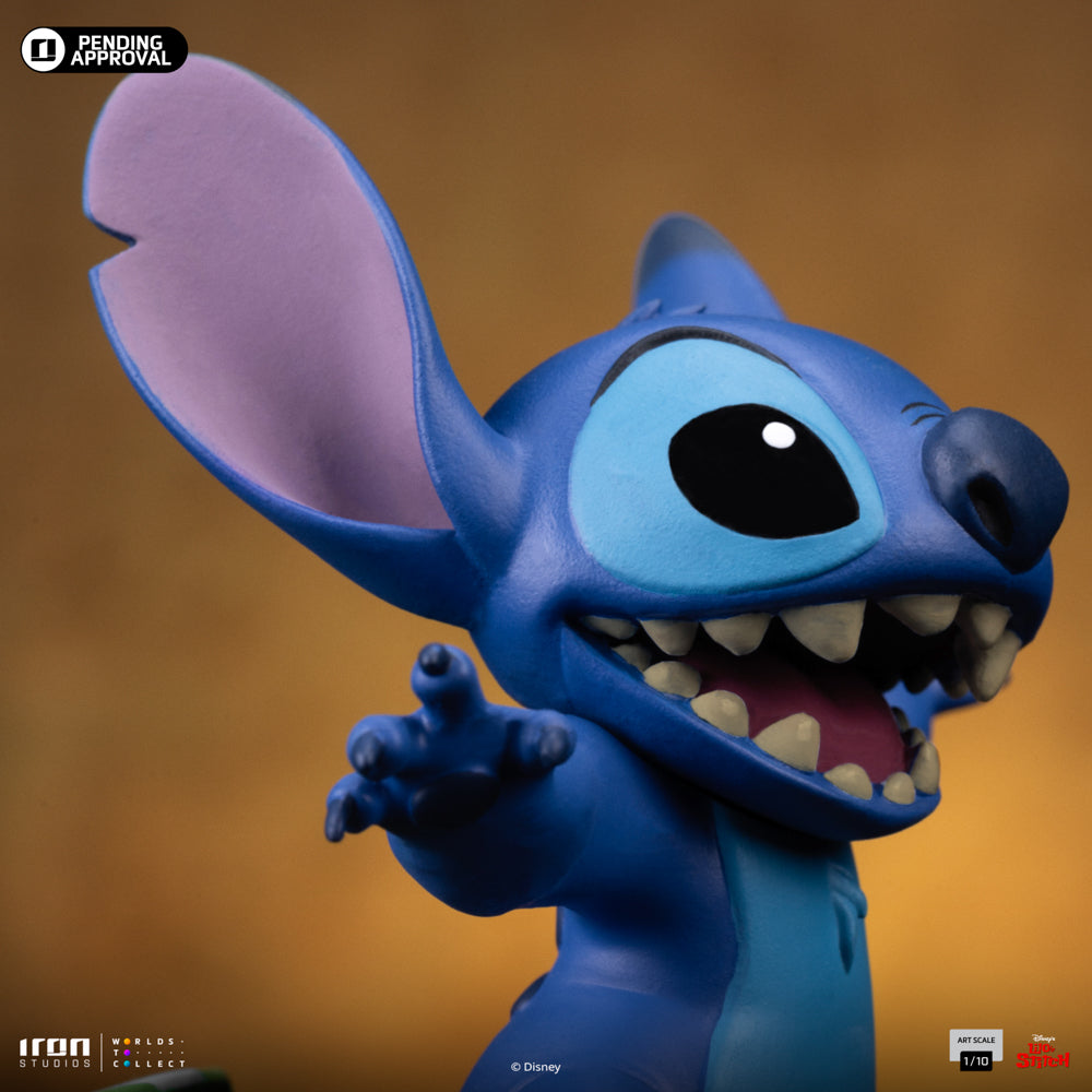 Iron Studios - Art Scale 1/10 - Disney Classics - Stitch King of Rock Statue 17cm - flash vidéo