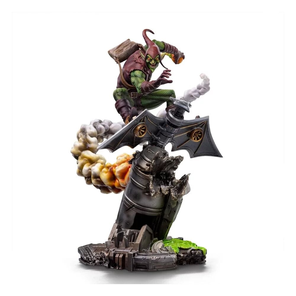 Iron Studios - BDS Art Scale 1/10 - Marvel - Spider-Man - Le Bouffon Vert Statue 27cm - flash vidéo