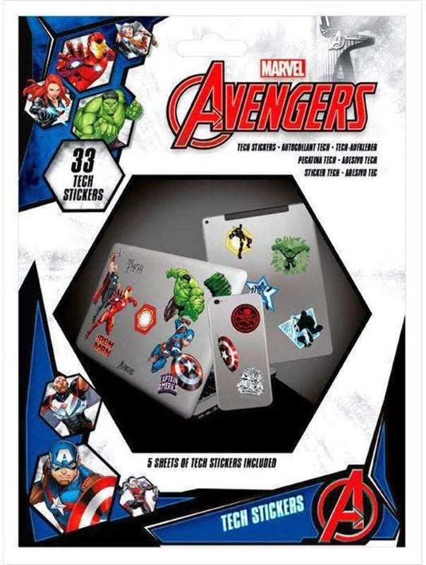 Marvel - Pack d'Autocollant Héros Avengers