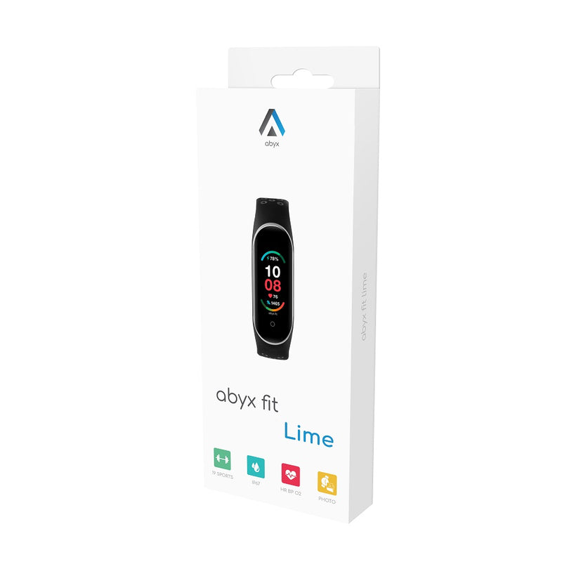 Abyx Fit - Lime - Montre connectée Noire Display (18 Unités)