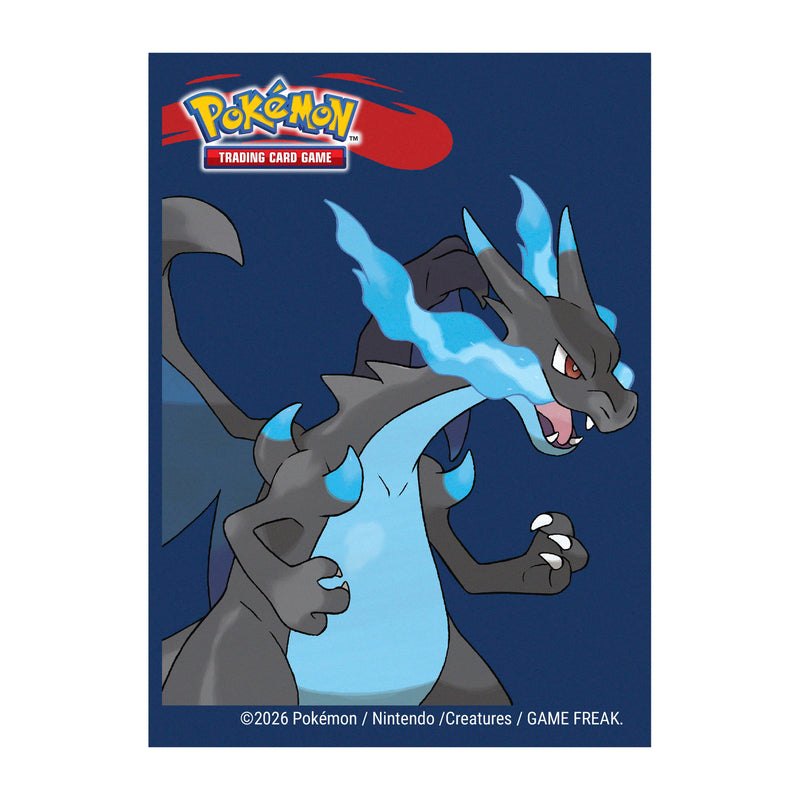 Ultra Pro - Pokémon JCC - Pochettes de protection de deck Méga-Dracaufeu X 65 pcs (66 x 91 mm)