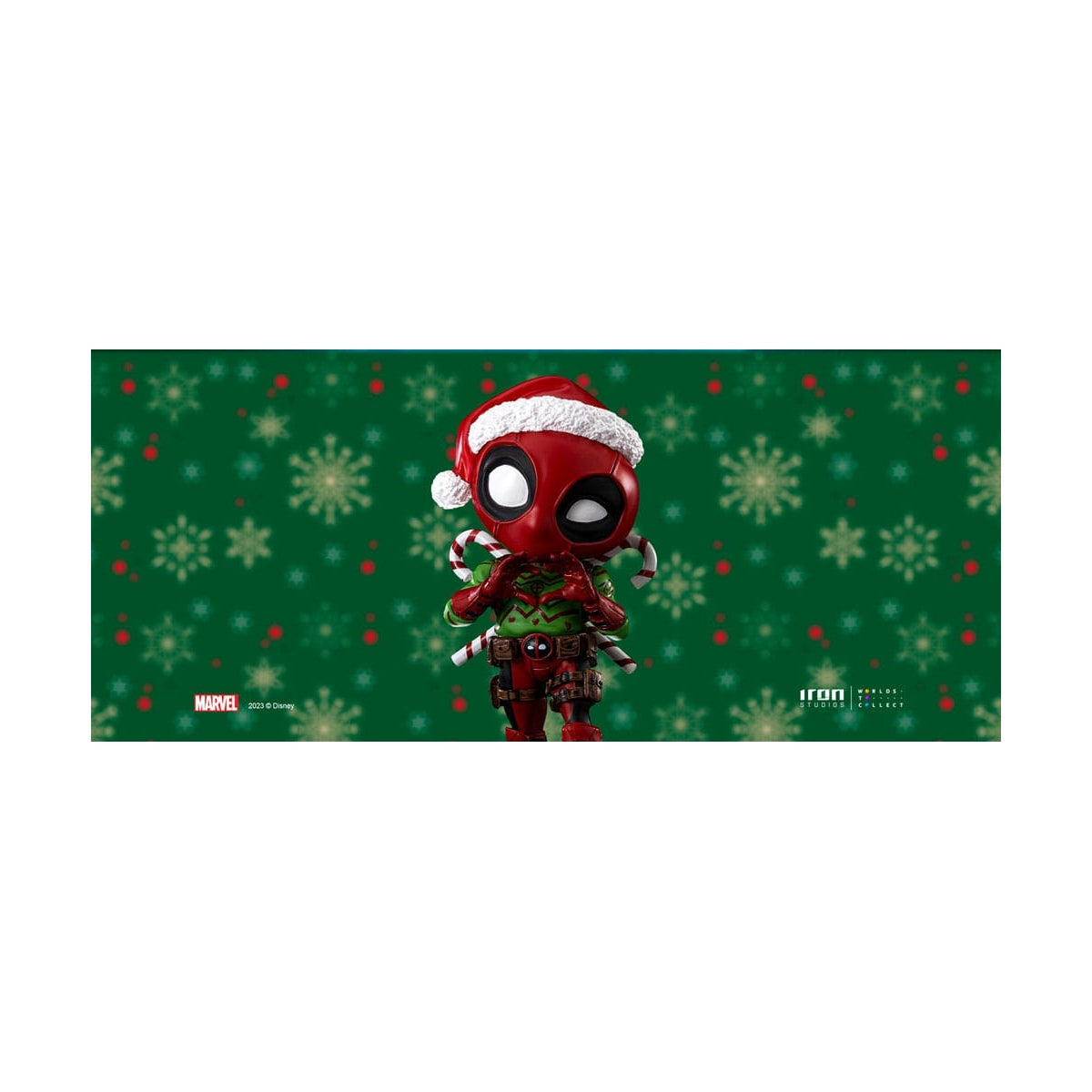 Iron Studios - MiniCo - Marvel - Deadpool (Holidays Version) Statue 15cm - flash vidéo