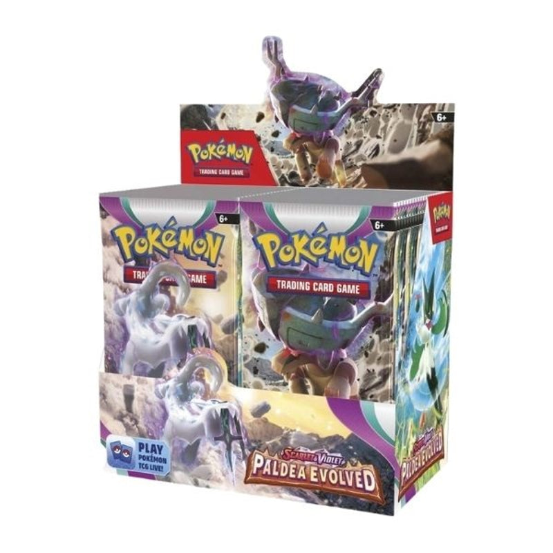 Pokémon JCC: Escarlata y Purpura - Evoluciones en Paldea Booster Pack (Display x36)