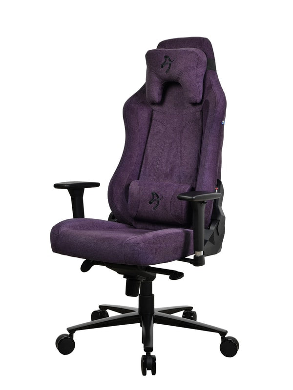 Arozzi Vernazza - Chaise Gaming en tissu souple - Mauve - flash vidéo