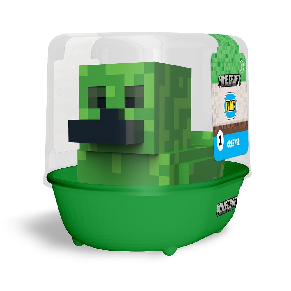 Numskull - TUBBZ Canard de bain - Minecraft - Creeper (Première Édition) - 9cm - flash vidéo
