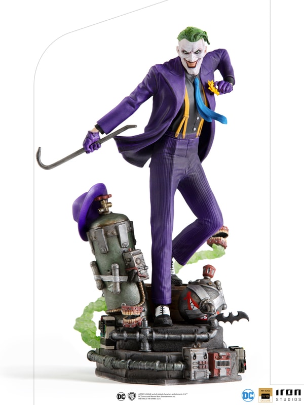Iron Studios - Deluxe Arts Scale 1/10 - DC Comics - The Joker Statue 23cm - flash vidéo