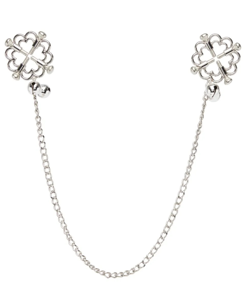 Pinces tétons à vis avec chaîne - flash vidéo