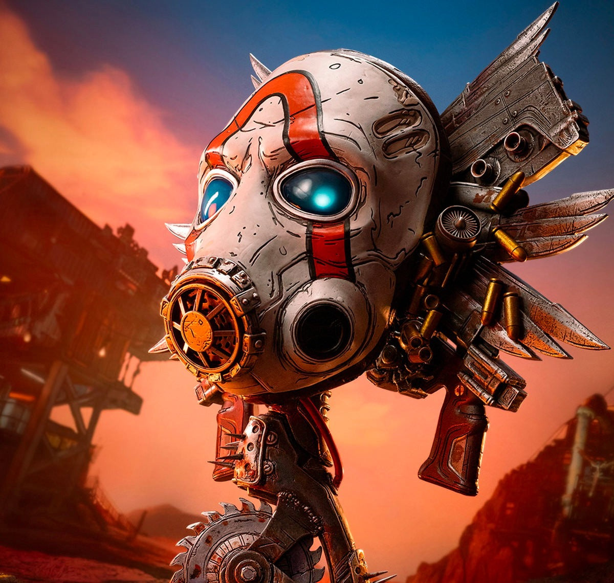 PureArts - 1:1 Scale Bust - Borderlands - Buste Masque Psycho Bandit 46cm