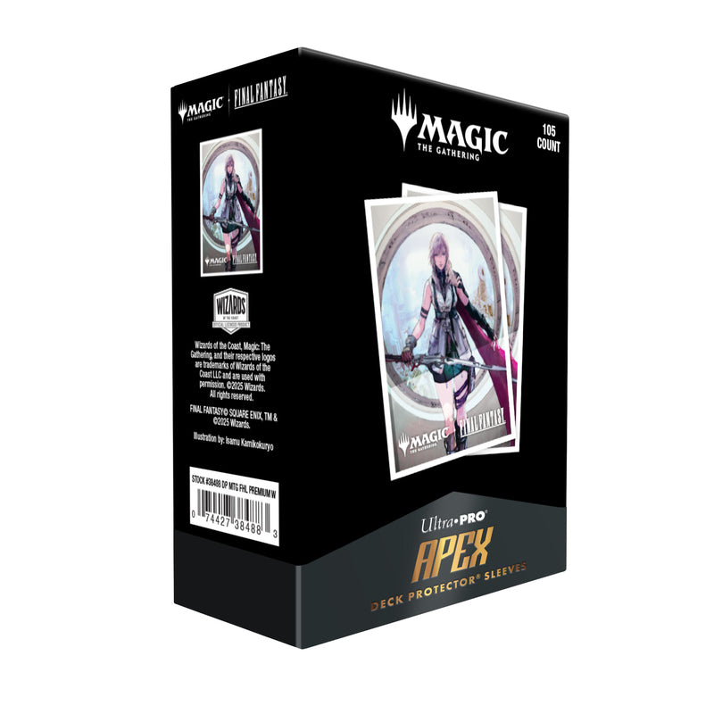 Ultra Pro - Magic: The Gathering - Universes Beyond: Final Fantasy - Pochettes de protection APEX Deck Premium Lightning, Army of One 105p.