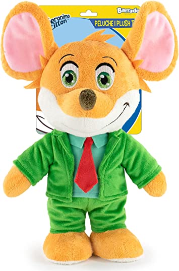 Geronimo Stilton - Peluche 32cm - flash vidéo
