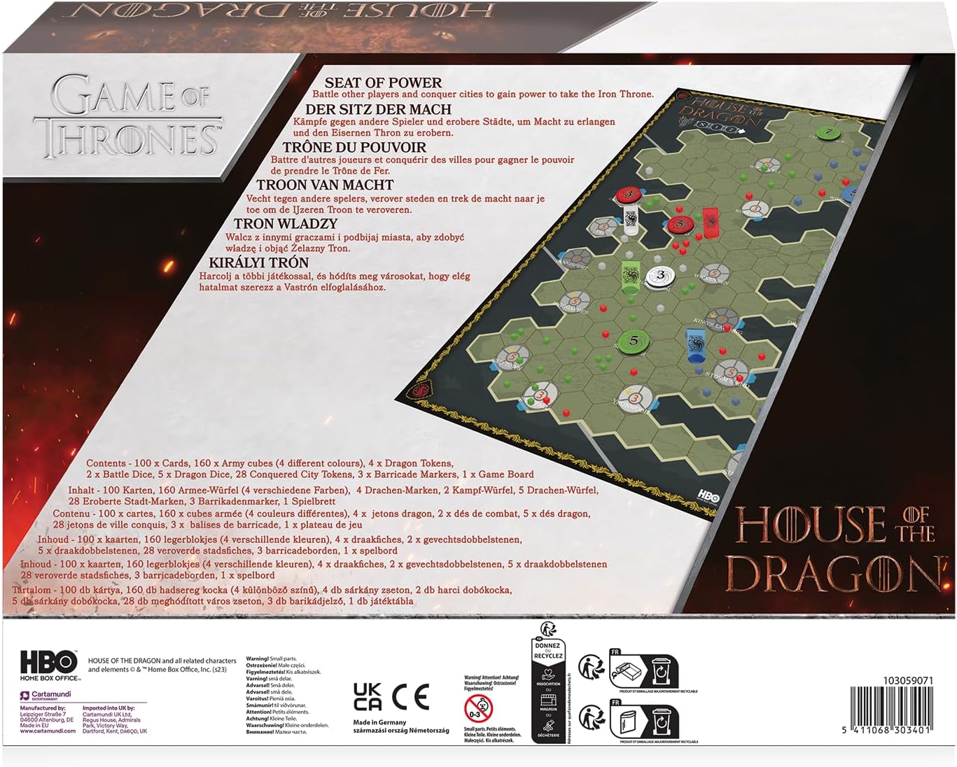 Shuffle - Jeu de plateau Game of Thrones: House of the Dragon Trône du Pouvoir - flash vidéo