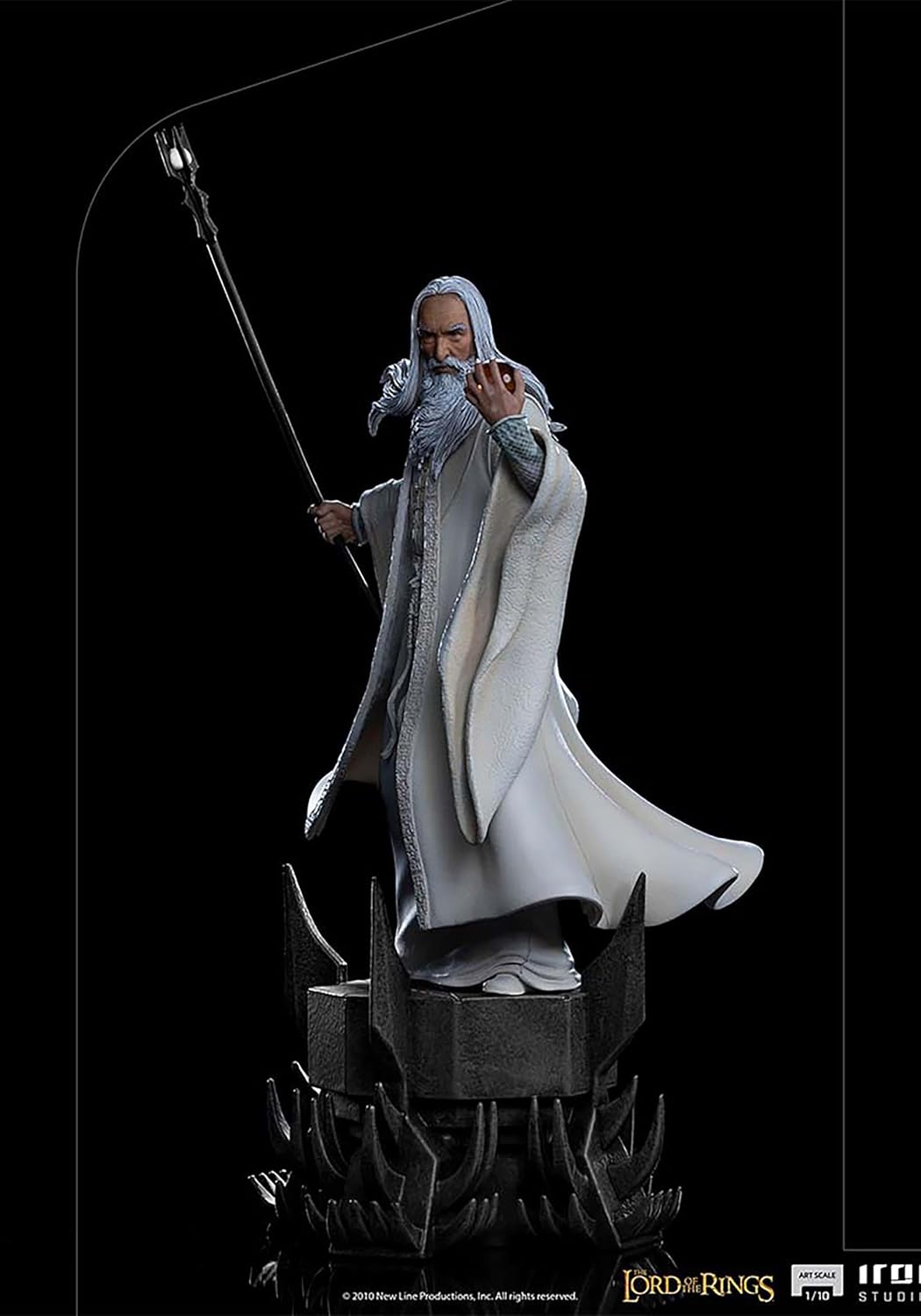 Iron Studios - BDS Arts Scale 1/10 - The Lord of the Rings - Saruman Statue 29cm - flash vidéo