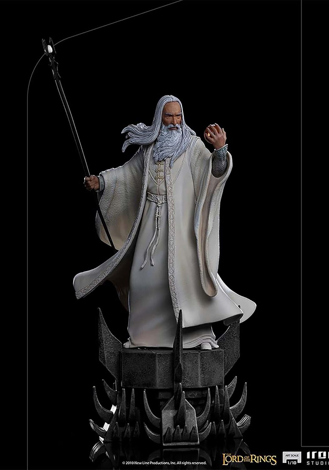 Iron Studios - BDS Arts Scale 1/10 - The Lord of the Rings - Saruman Statue 29cm - flash vidéo