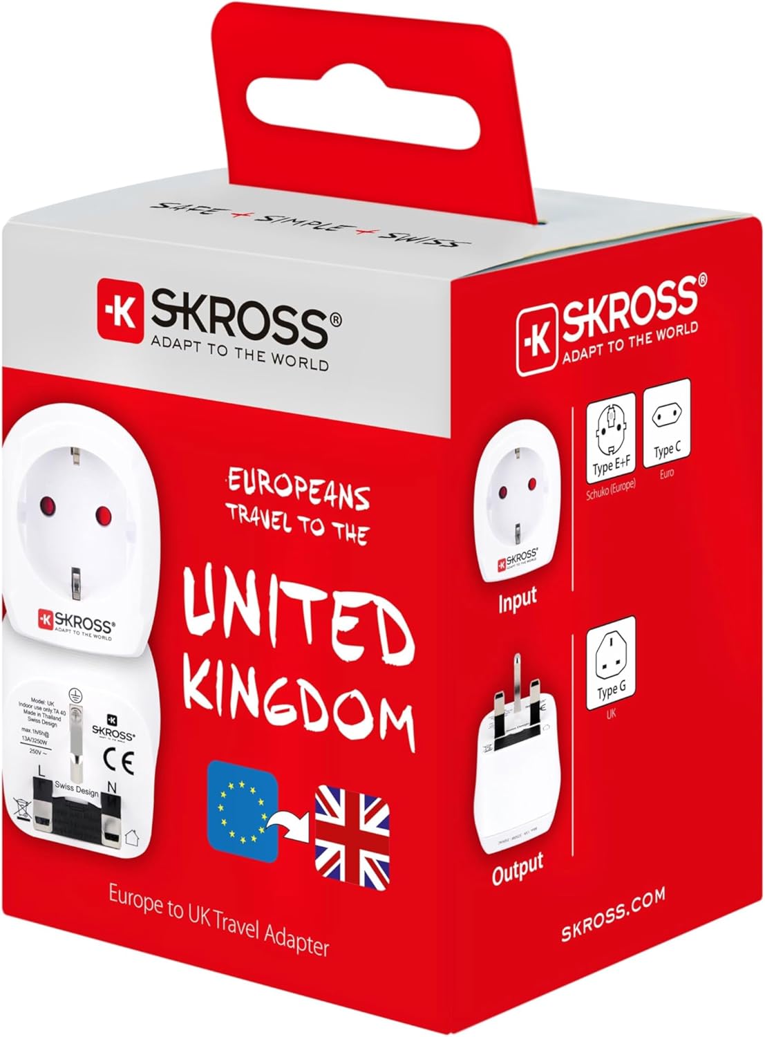 Skross Country Travel Adapter Europe to UK - flash vidéo