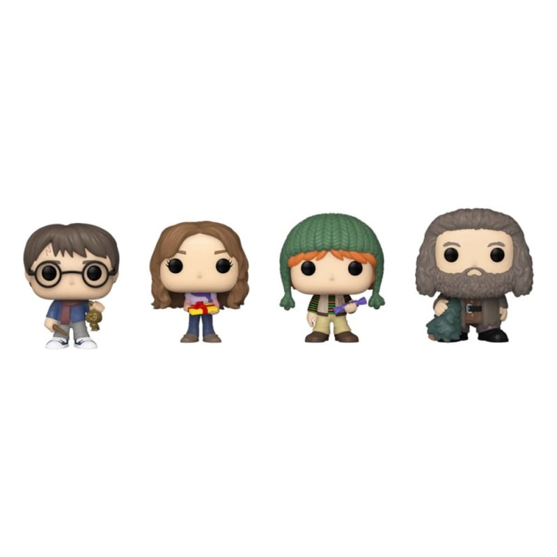Funko Pocket Pop! 4-Pack: Harry Potter - Happy Holiday Tree Box - flash vidéo