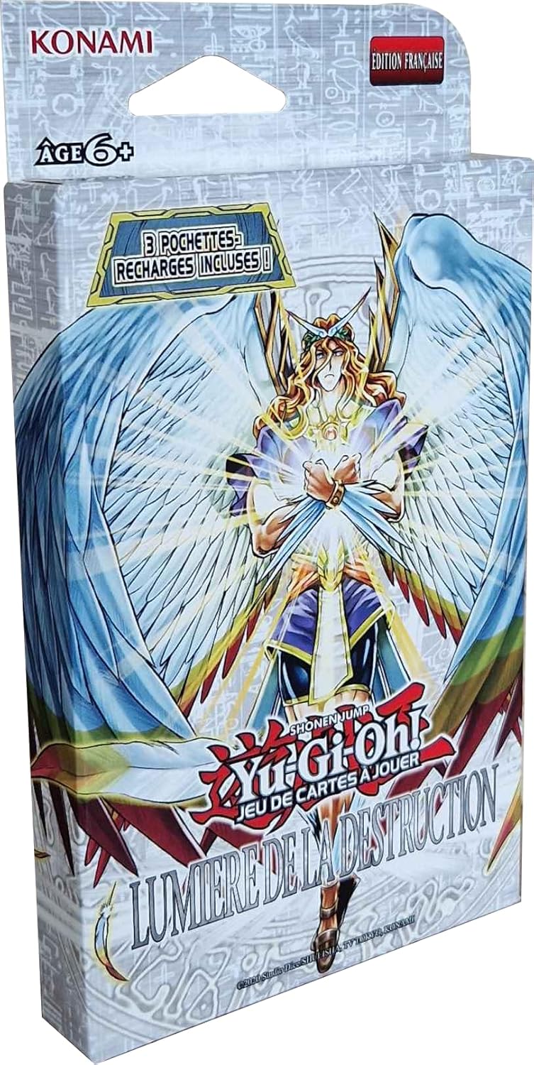 Yu-Gi-Oh! JCC - Pack de 3 Boosters de réimpression Lumière de la Destruction (Blister cartonné) - flash vidéo