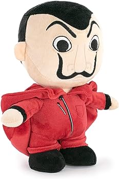 La casa de papel - Cambrioleur sans capuche - Peluche 19cm - flash vidéo