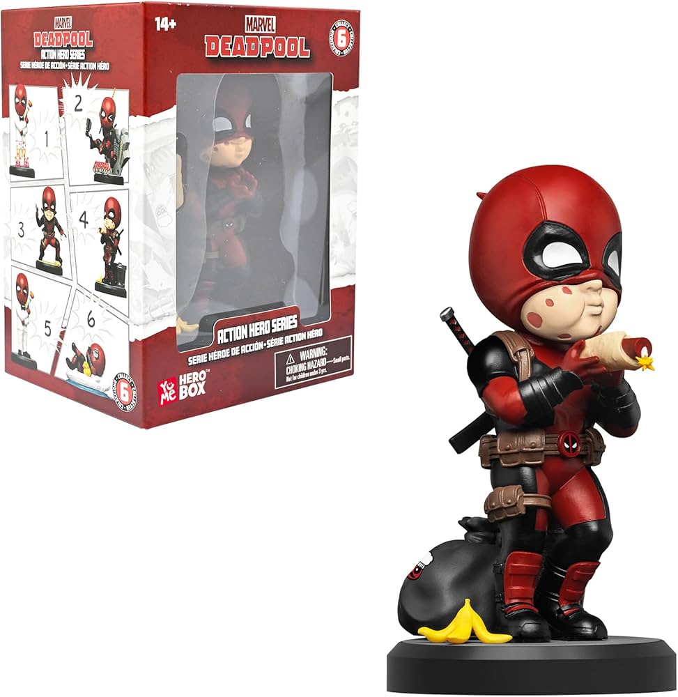 YuMe Hero Box Action Series - Figurines Deadpool 8cm