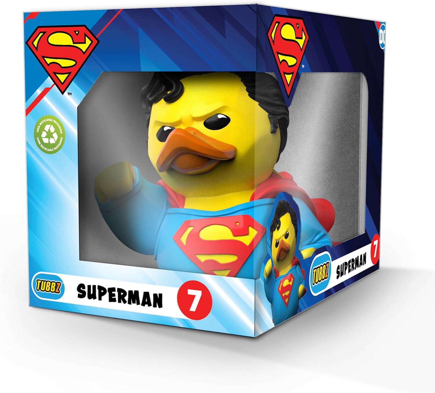 Best of TUBBZ Boîte Canard de bain - DC Comics - Superman - 9cm - flash vidéo