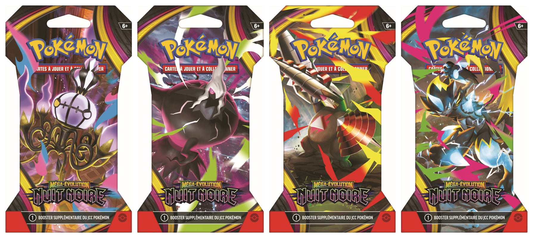 Pokémon JCC - Méga-Évolution - Pack de Booster sous blister ME05 Nuit Noire (1 Booster aléatoire)