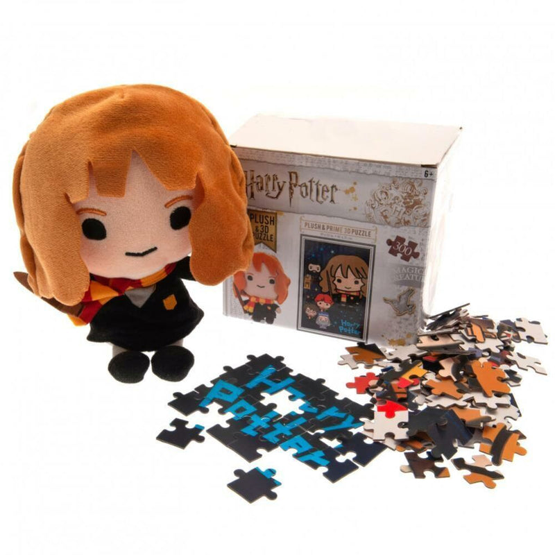 Harry Potter - Puzzle lenticulaire Hermione Granger Chibi avec peluche 300 pcs 31x23 cm