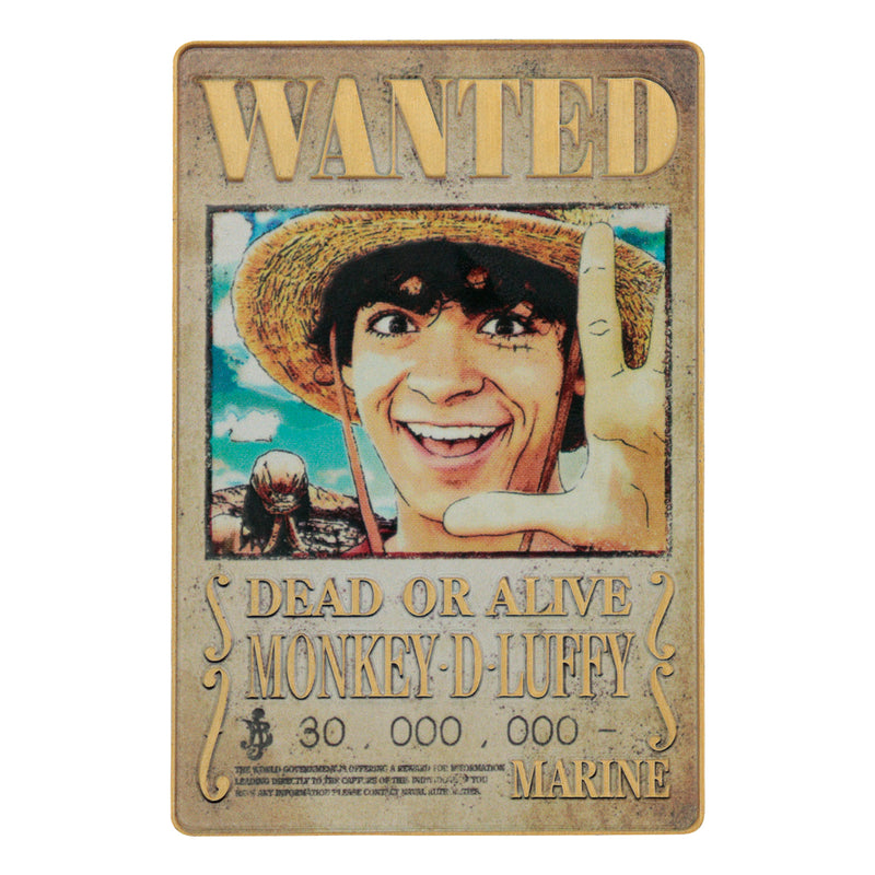 One Piece (Live Netflix) - Lingot Wanted Poster "Monkey D. Luffy" en Édition Limitée