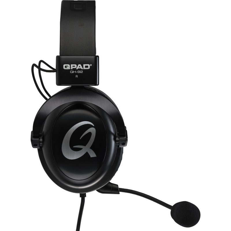 QPAD - QH-92 High End Stereo Gaming Headset, Closed Ear, Noise Cancelling detachable Microphone, Multiplatform