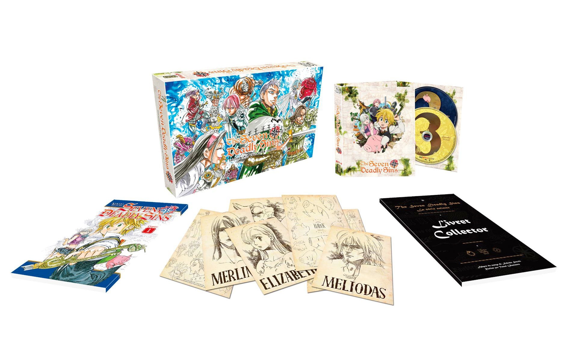 Seven Deadly Sins - Saison 1 - Edition collector limitée - Coffret A4 Blu-ray