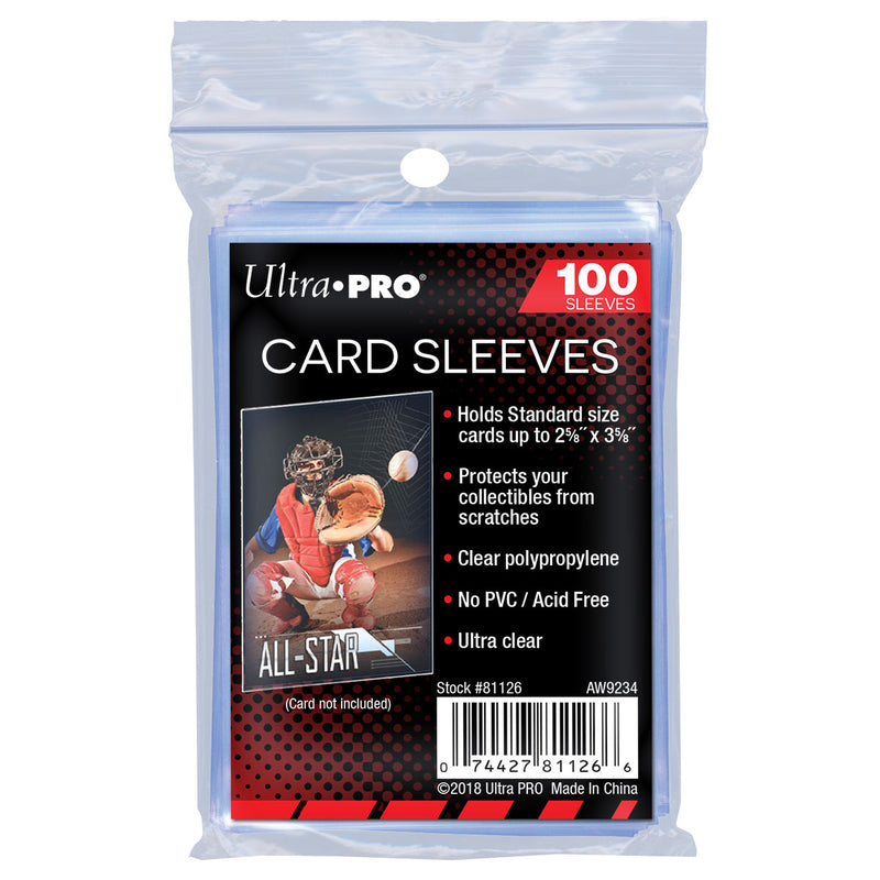 Ultra Pro - Pochettes pour cartes "Penny" souples transparentes 63,5 x 88mm (sachet de 100 pochettes)