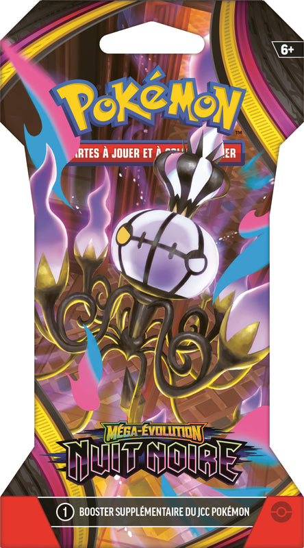 Pokémon JCC - Méga-Évolution - Pack de Booster sous blister ME05 Nuit Noire (1 Booster aléatoire)