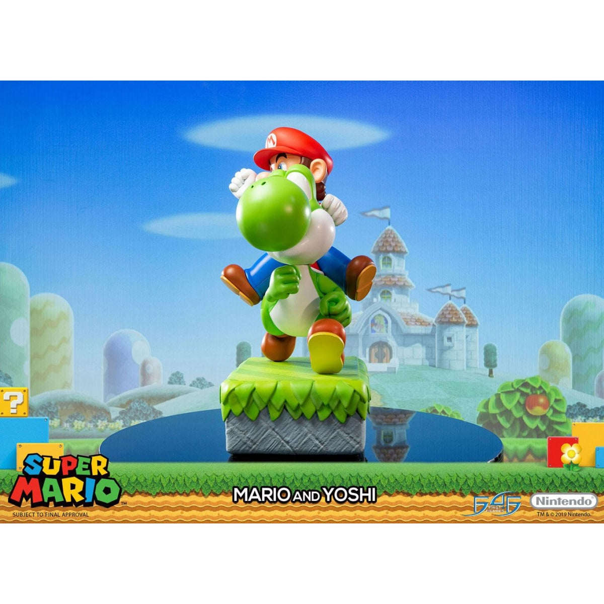 First 4 Figures - Super Mario - Mario et Yoshi Statue Edition Standard 48cm - flash vidéo