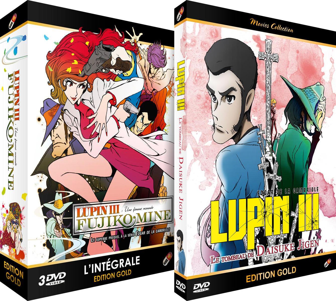 Lupin 3 : Une femme nommée Fujiko Mine + Film : Le Tombeau de Daisuke Jigen - Pack DVD - Edition Gold