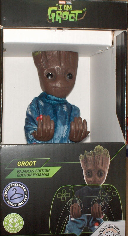 Cable Guys - Marvel - I Am Groot - Groot en pyjama Support Chargeur pour Téléphone et Manette