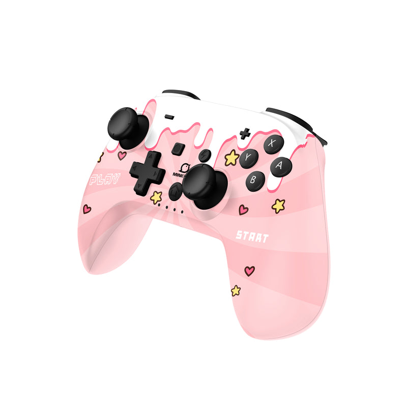 Minibird Pop Top - Manette sans fil Bluetooth "Sweet Pink" pour Nintendo Switch et Switch OLED