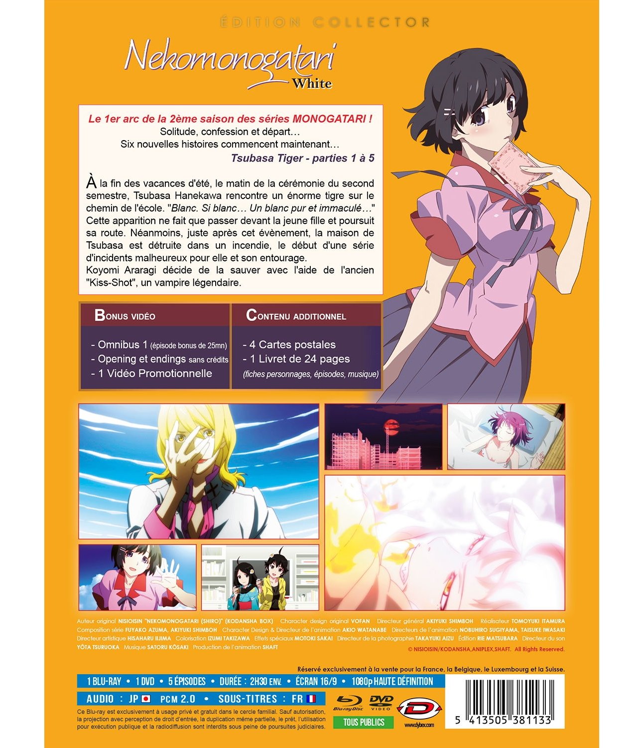 Nekomonogatari White - Intégrale (1er Arc de Monogatari s2) - Combo DVD + Blu-ray