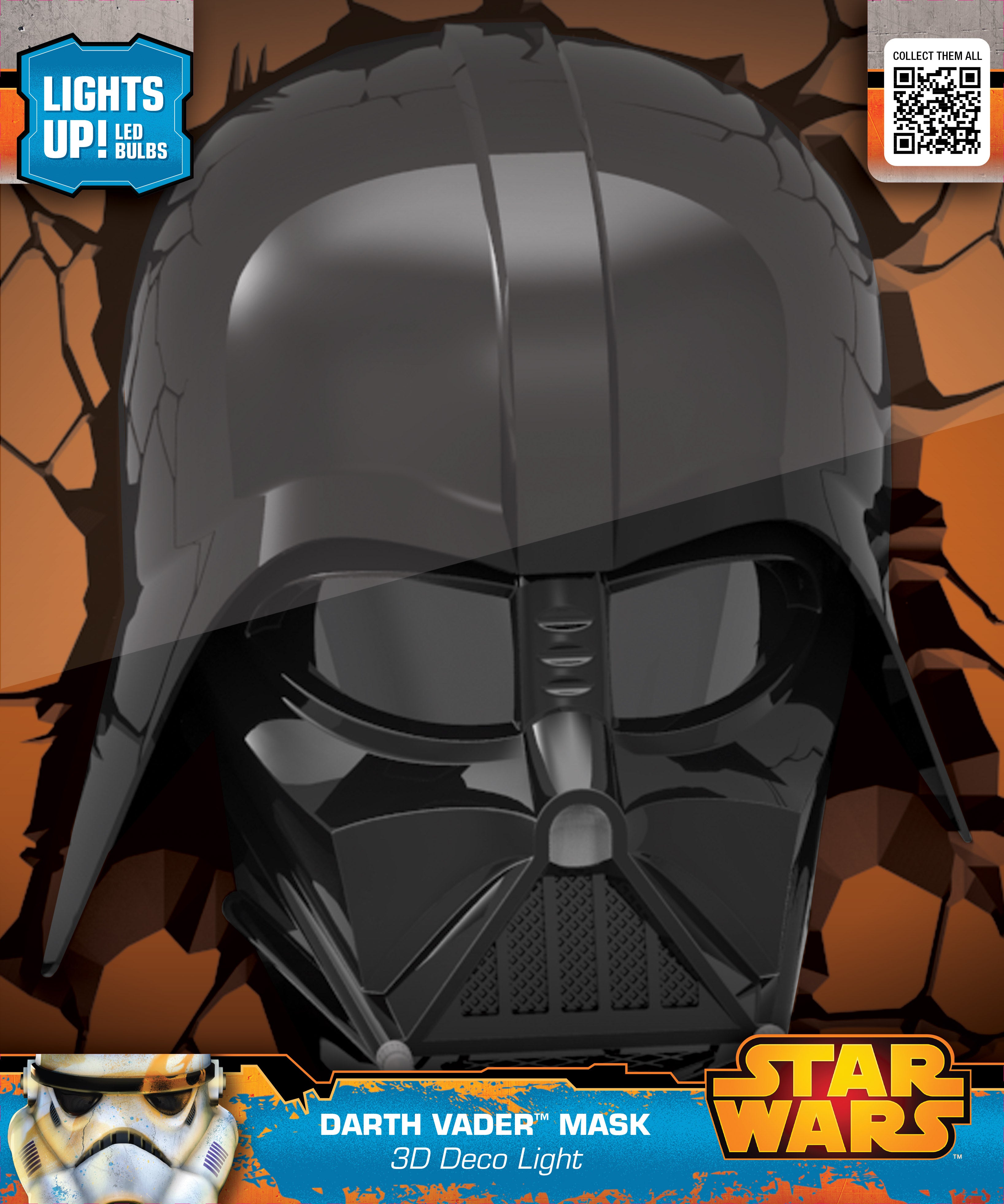 Star Wars 3D Light FX Darth Vader Head