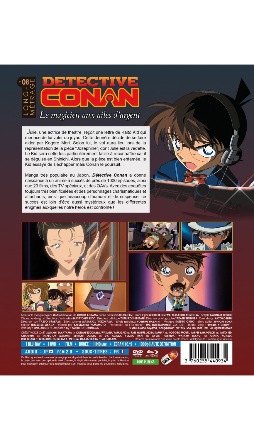 Détective Conan - Film 08 : Le magicien aux ailes d'argent - Combo Blu-ray + DVD