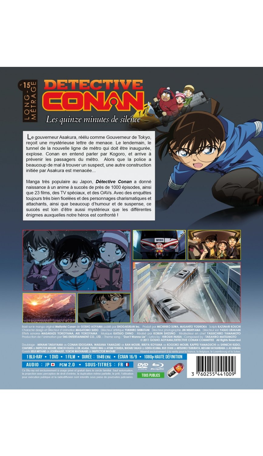 Détective Conan - Film 15 : Les quinze minutes de silence - Combo Blu-ray + DVD