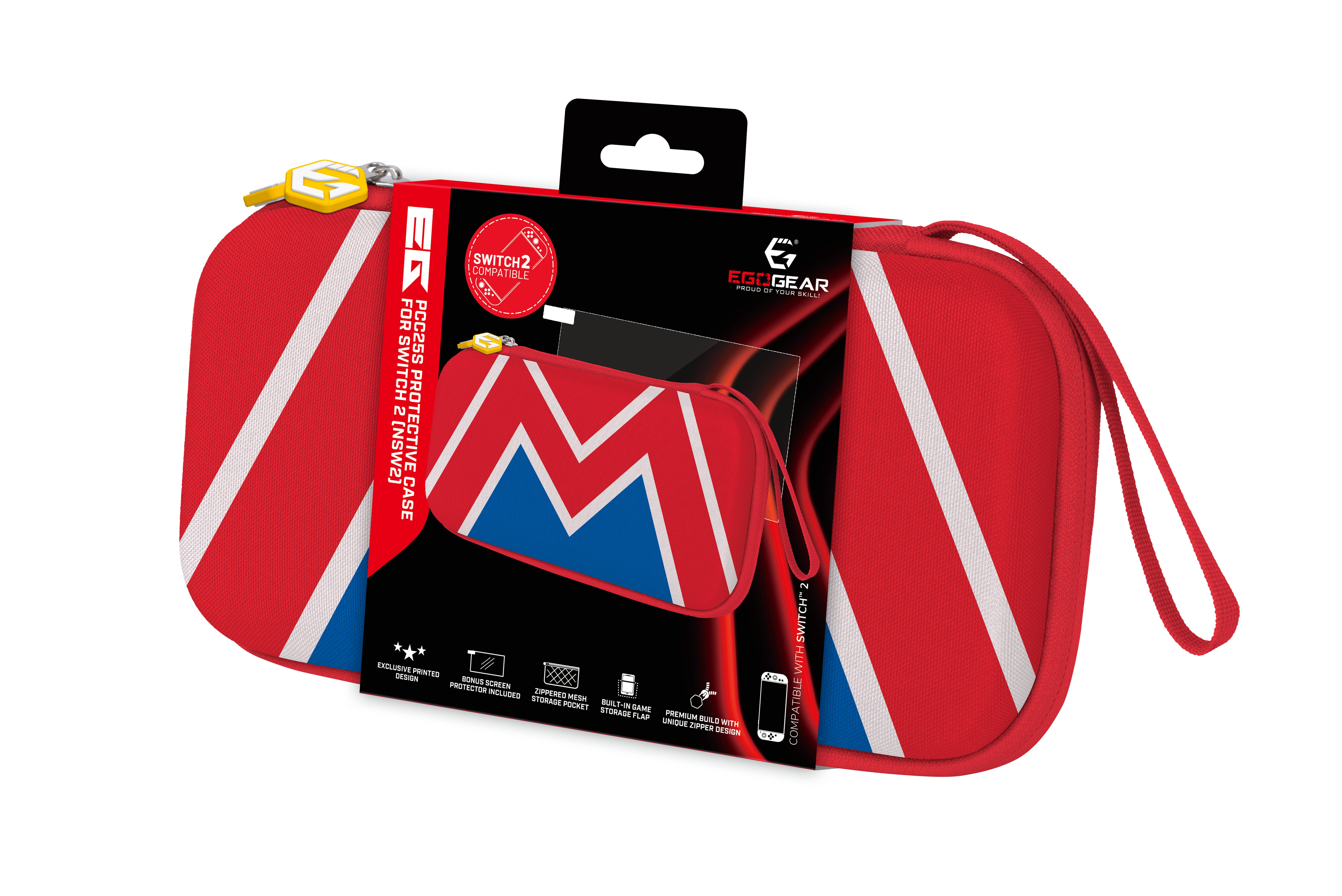 EgoGear - Étui de protection "M Logo" PCC25S pour Switch 2