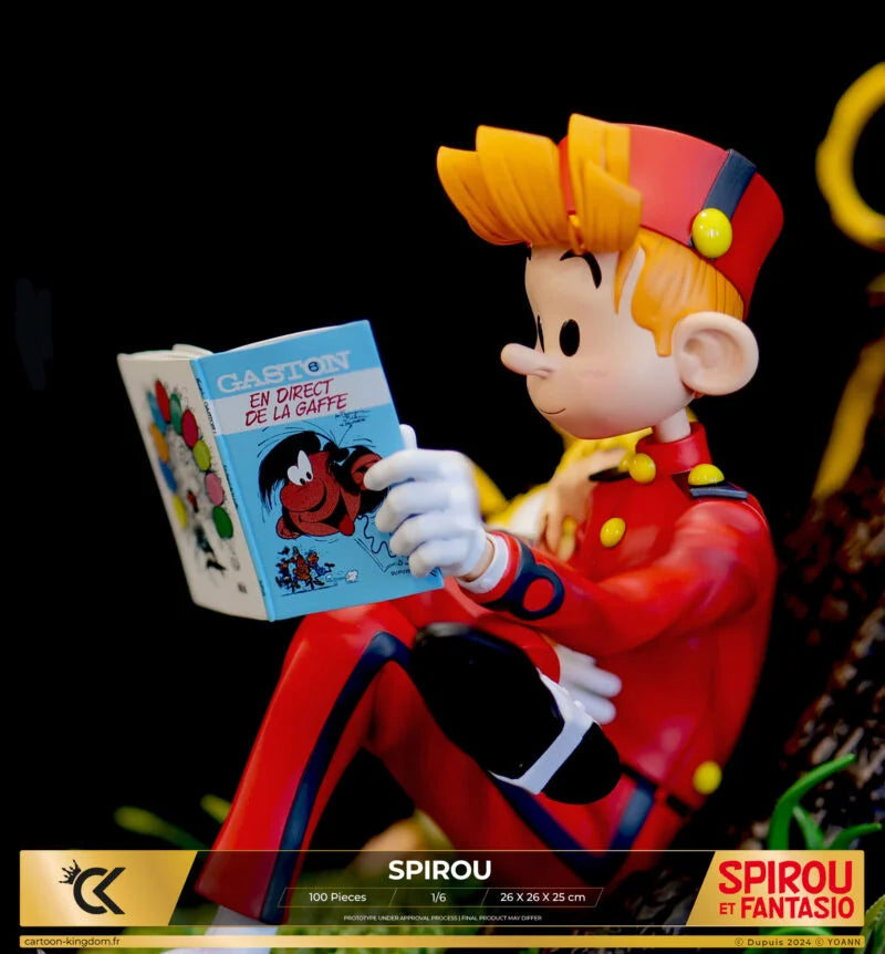 Cartoon Kingdom - 1:6 Statues - Spirou et Fantasio - Spirou "Hommage à Franquin" Statue 26cm - flash vidéo