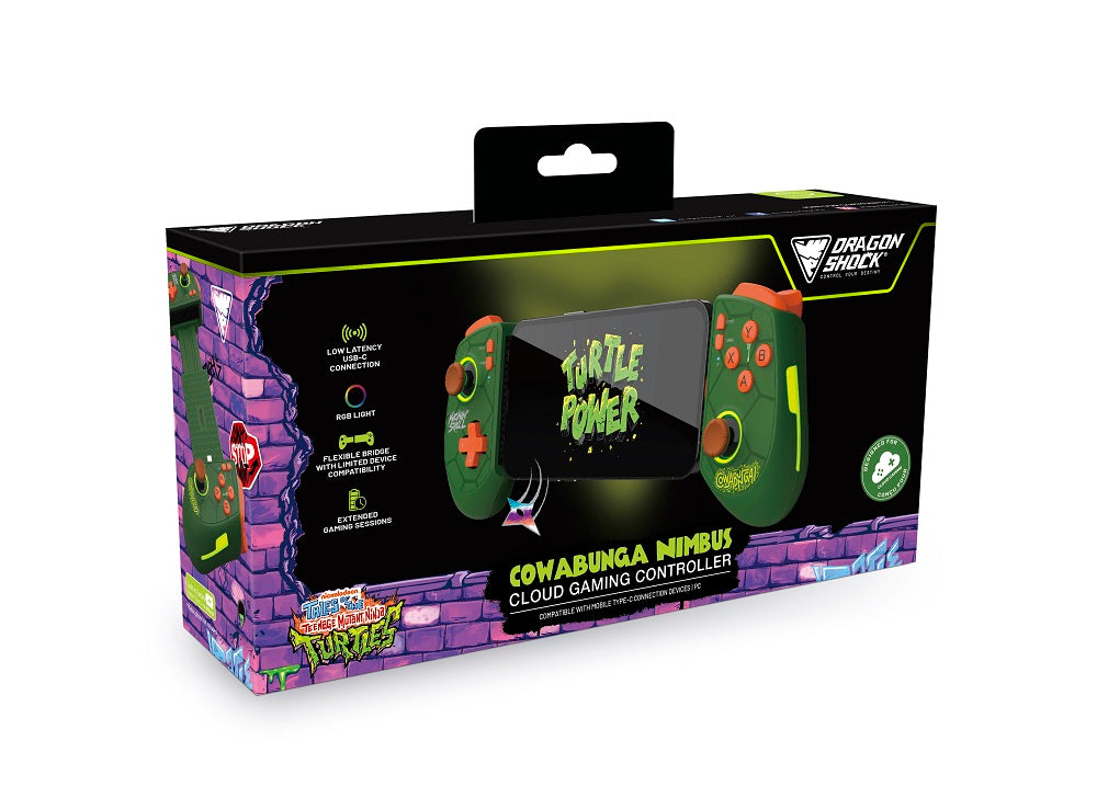 DragonShock - Manette sans fil Bluetooth TMNT Cowabunga Nimbus pour Mobile