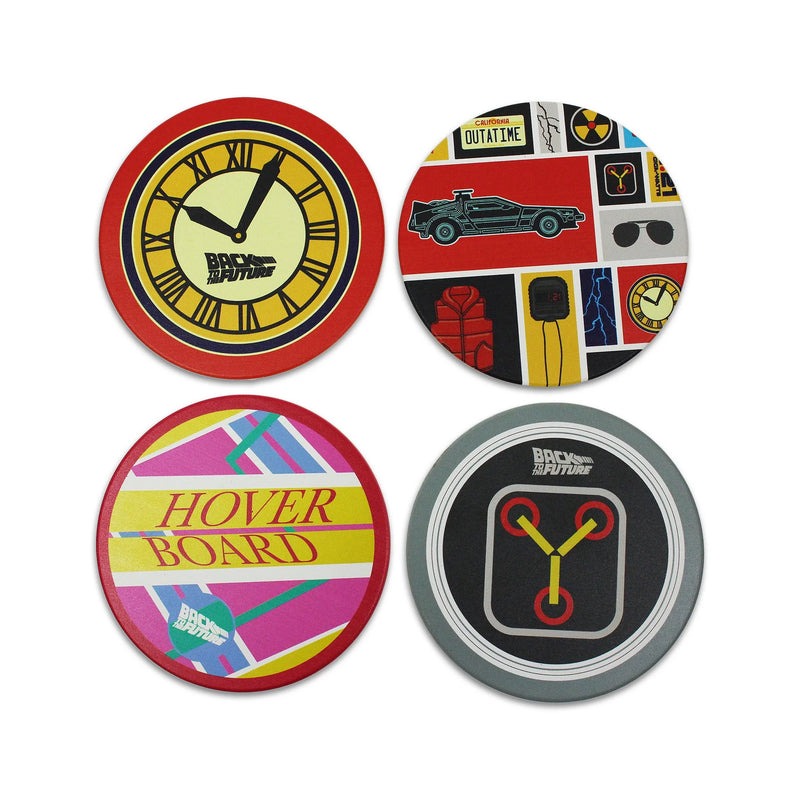 Retour vers le Futur - Set de 4 Sous-Verres en Céramique