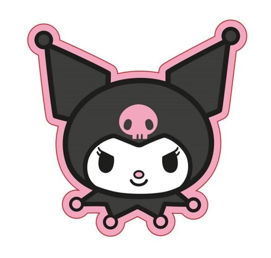Hello Kitty - Coussin en forme de "Kuromi" 35cm