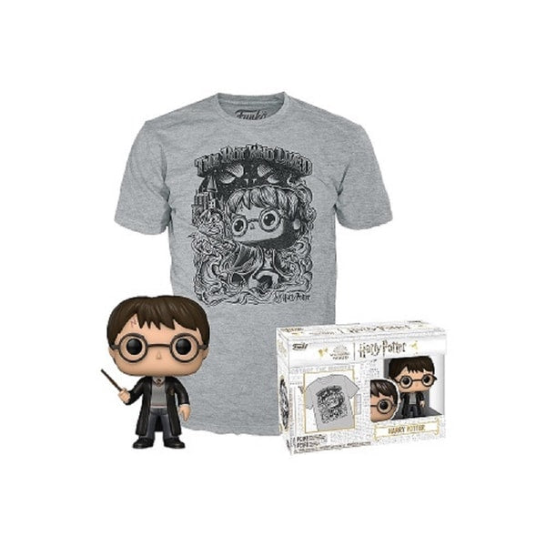 Funko Pop! & Tee: Harry Potter - Harry Potter (Flocked) - S - flash vidéo