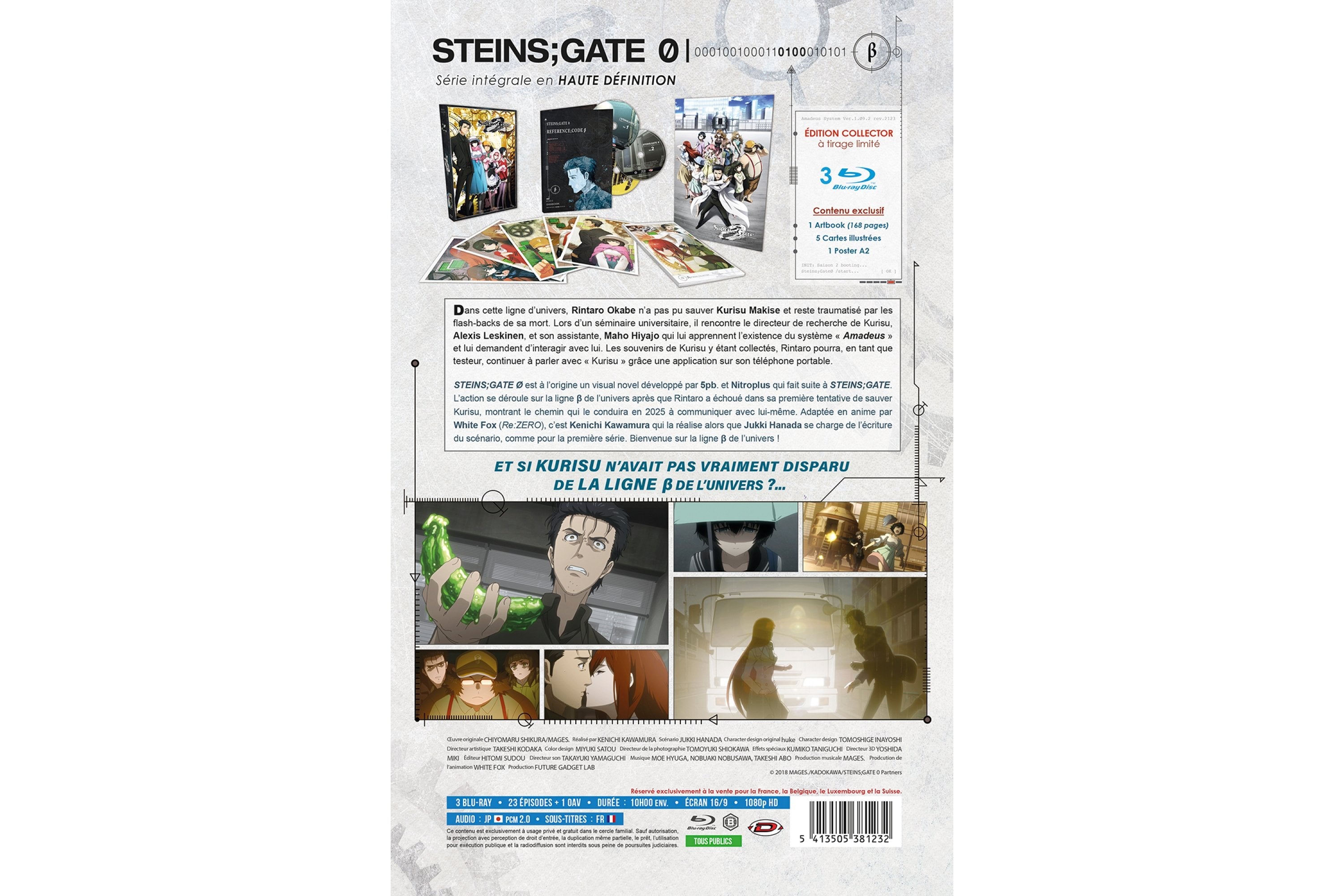 Steins Gate 0 - Intégrale (Série TV + OAV) - Edition Collector Limitée - Coffret A4 Blu-ray