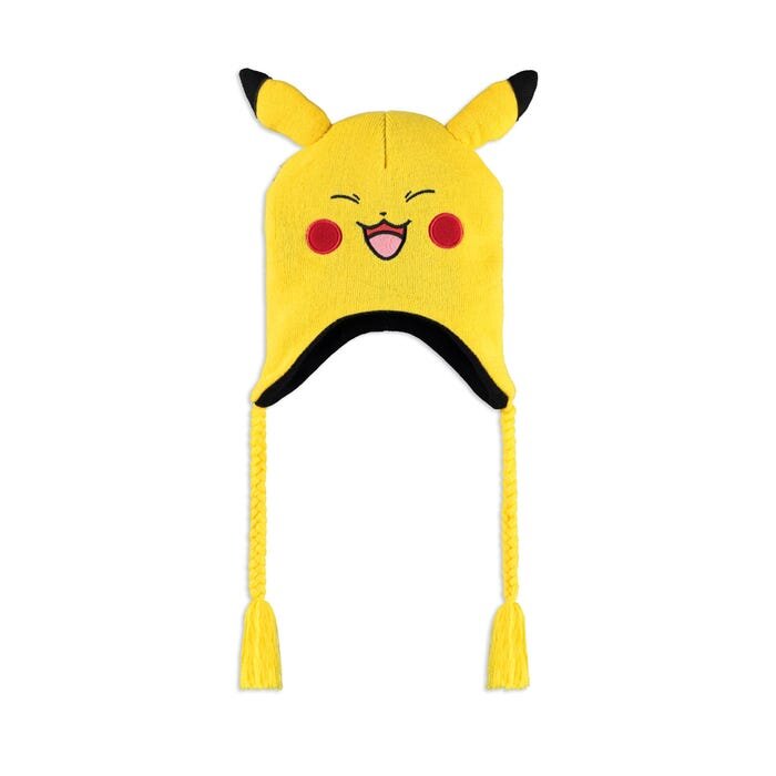 Pokémon - Bonnet Sherpa en tricot "Pikachu" - flash vidéo