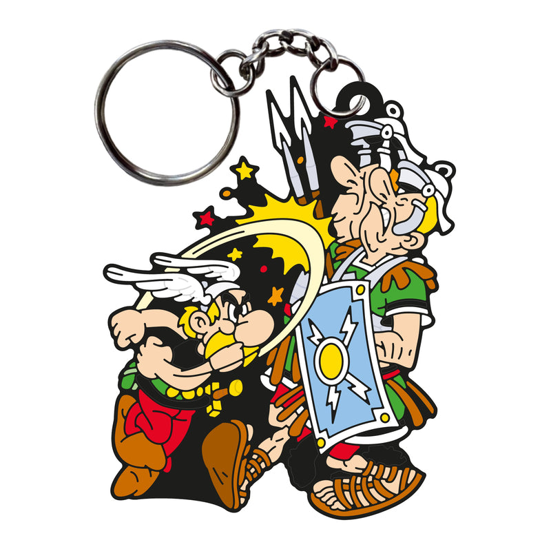 Plastoy - Astérix - Porte-clés en gomme Astérix le Gaulois Paff !