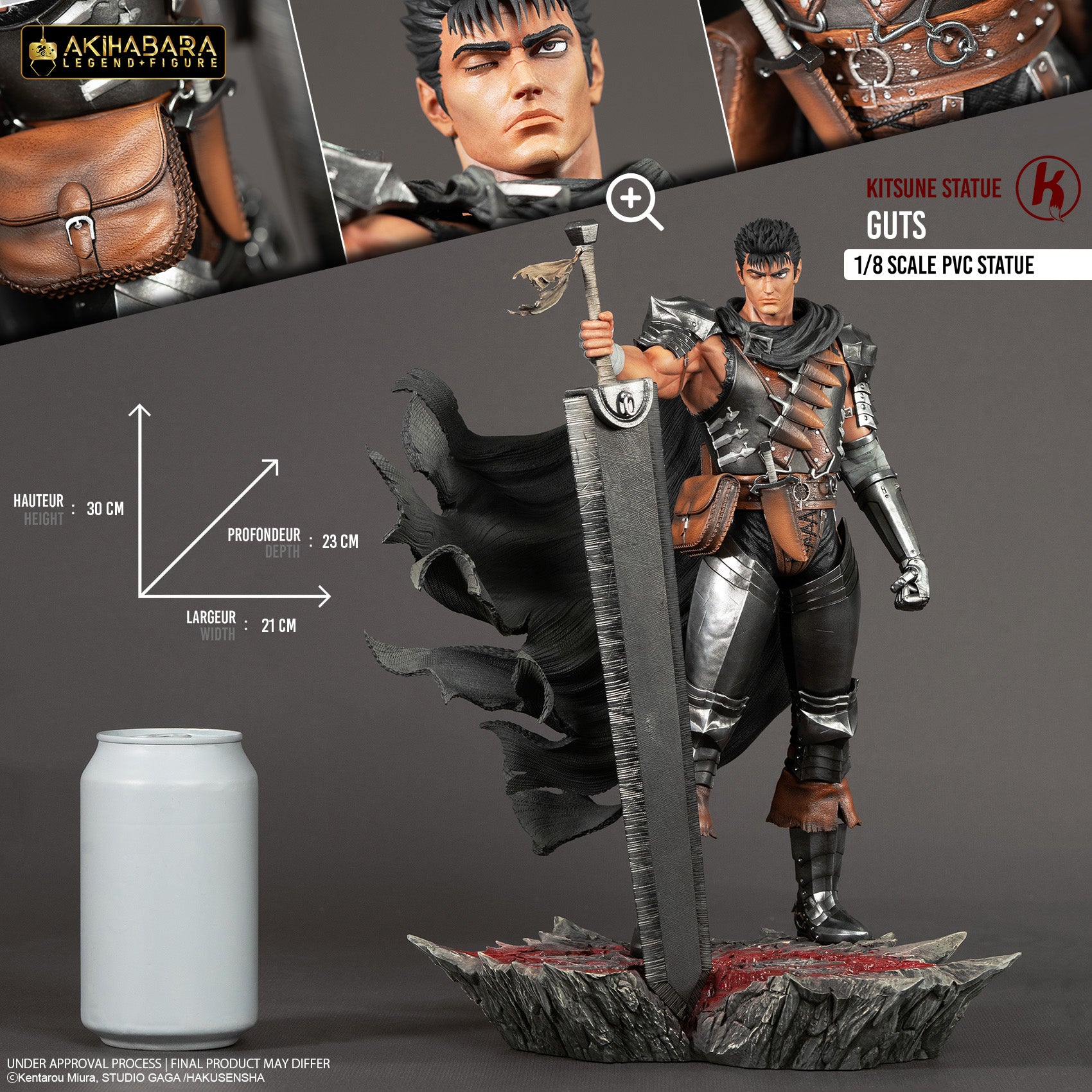 Kitsune Statue - Akihabara Legend Figure 1/8 - Berserk - Guts Statue 31cm